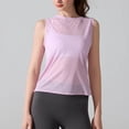 thumbnail image 5 of Open Back Workout Tops for Women Lightweight Backless Sleeveless Tank Top Yoga Athletic Gym Base Tee Shirt (S, Pink), 5 of 6