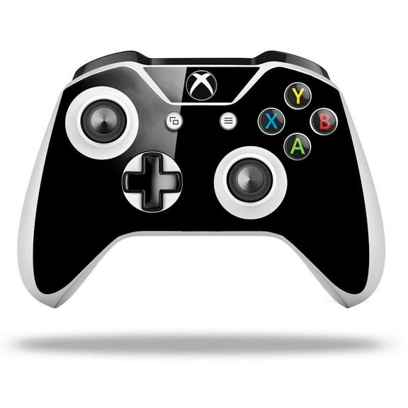 WraptorSkinz Decal Skin Wrap Set works with 2016 and newer XBOX One S / X Controller Solids Collection Color Black (CONTROLLER NOT INCLUDED)
