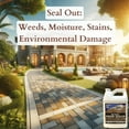 thumbnail image 4 of GET SERIOUS Paver Sealer Super Strong Concrete Paver Sealer and Sand Lock All-in-One. Water Based Wet Look Sealant for Cement, Brick, Natural Stone, Slate, Bluestone, Patio, Driveway. (Quart), 4 of 8