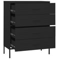 thumbnail image 3 of vidaXL Commode pour Chambre à Coucher Buffet Armoire de Rangement Acier, 3 of 6