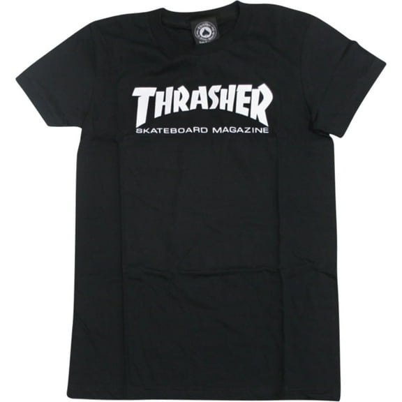 Thrasher Mag Logo Girls Extra Small T-Shirt Black