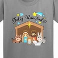 thumbnail image 4 of Inktastic Feliz Navidad Cute Nativity Scene Youth T-Shirt, 4 of 5
