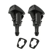 Unique Bargains Front Windshield Washer Nozzle with 2 Pcs Gasket for Chrysler for Dodge Black
