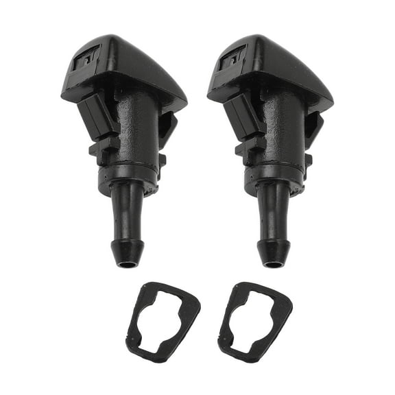 Unique Bargains Front Windshield Washer Nozzle 2 Pcs Gasket for Dodge Durango 13-22 Black 2 Pcs