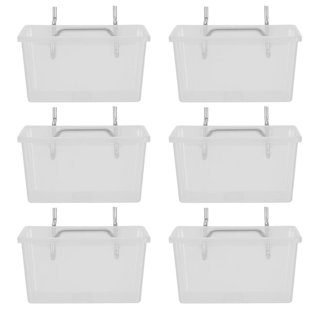 SHISUYAN Kit de 6 Bacs pour Panneau Perforé, Outil de Rangement pour Pièces de Panneau Perforé, Bacs pour Plan de Travail, Organiser les Accessoires de Matériel
