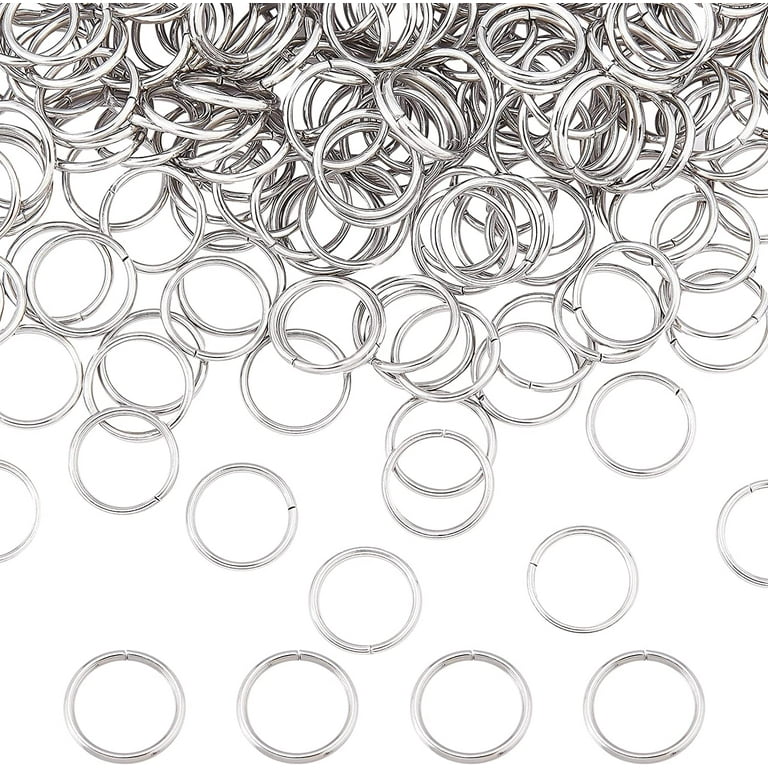 1 Box 310Pcs Stainless Steel Jump Rings 10mm Open Jump Ring