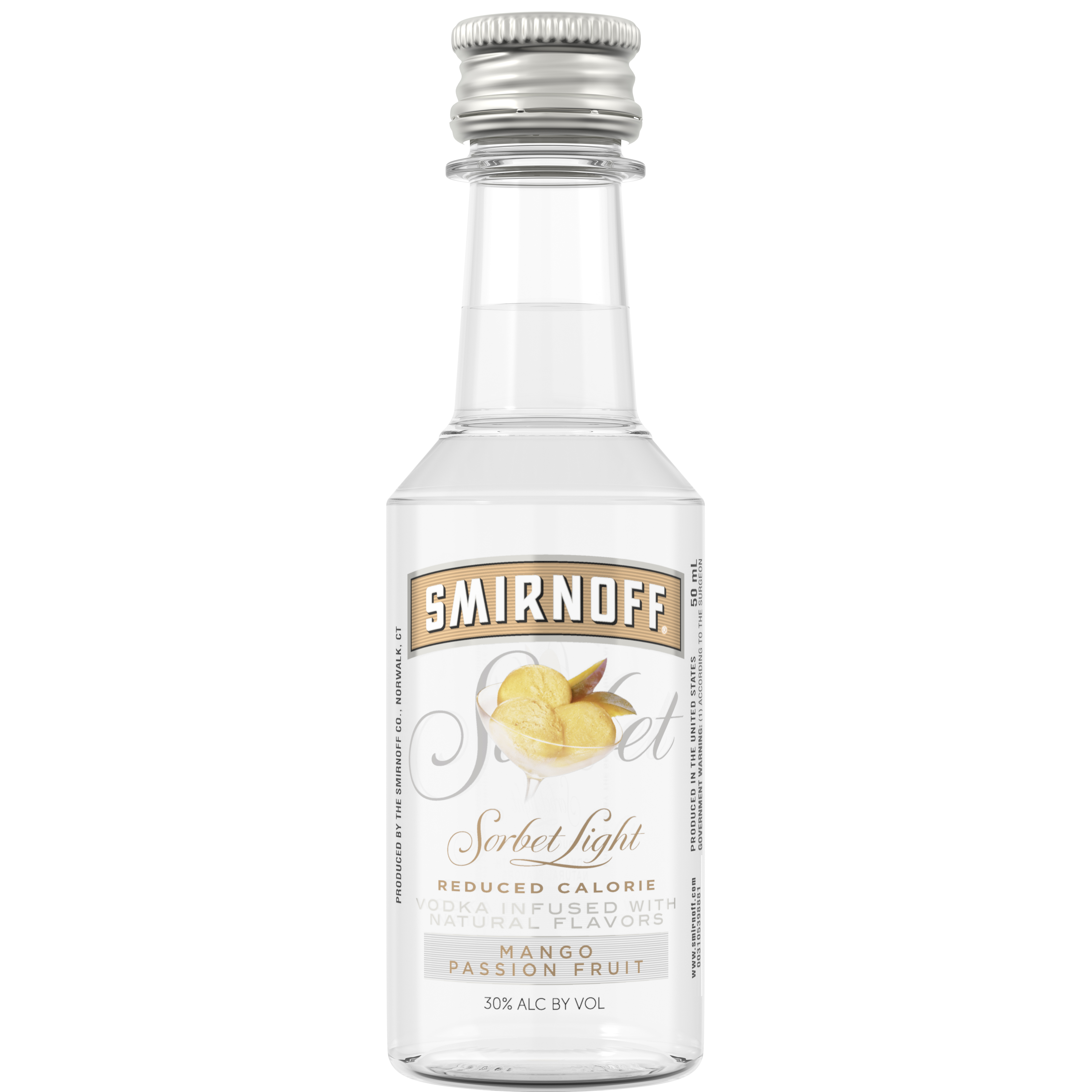 Smirnoff Sorbet Light Mango Passion Fruit 60 Proof (Vodka Infused with