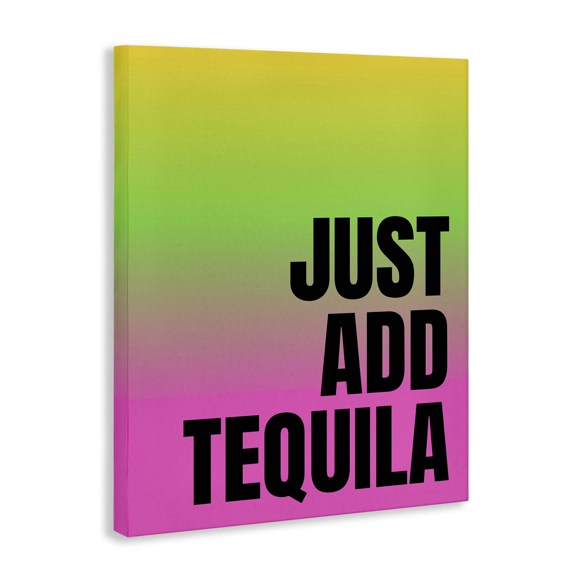 Stupell Industries Just Add Tequila Gradient Food & Beverage Painting Wrapped Canvas Art Print Wall Art, 16 x 20