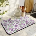 thumbnail image 3 of Washable Rubber Colorful Floral Dish Drying Mats for Kitchen Counter Home Large Coffee Bar Pad Accessories and Decor for Utensils Stemware 19.5''x12'', 3 of 7