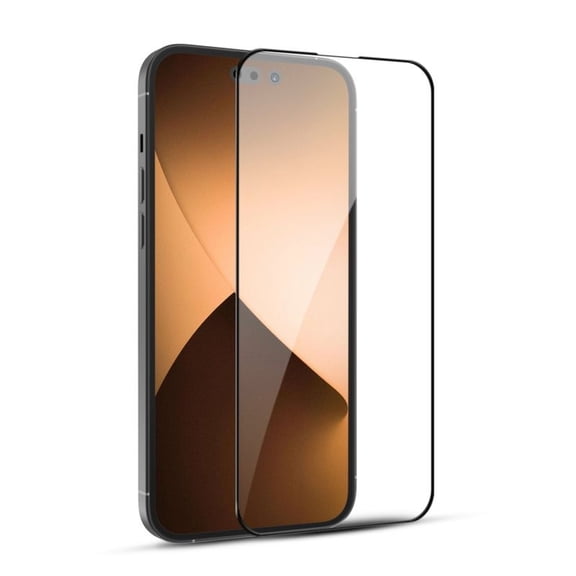 Pro Full Coverage Tempered Glass Screen Protector Compatible With Apple iPhone 14 Pro (6.1) - Black