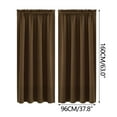 thumbnail image 3 of Blackout Curtains for Bedroom - 60 Inch Length Room Darkening Thermal Insulated Rod Pocket Curtains for Kids Room(37.8 x 60 inches Long, Only 1 Panel), 3 of 3