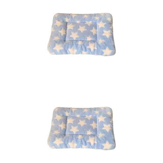 Wweixi Polyester Soft And Breathable Cartoon Sleeping Mat For Dogs And Cats Gift Cartoon Dog Sleeping Mat Blue Star 30*40cm 2Set