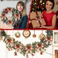 thumbnail image 6 of Dalrosia Christmas Bows Buffalo Plaid Bow Checkered Ribbon Bow with Pine Cone Christmas Tree Decoration Bows for Christmas Parties Christmas Trees Indoor Crafts, 6 of 6