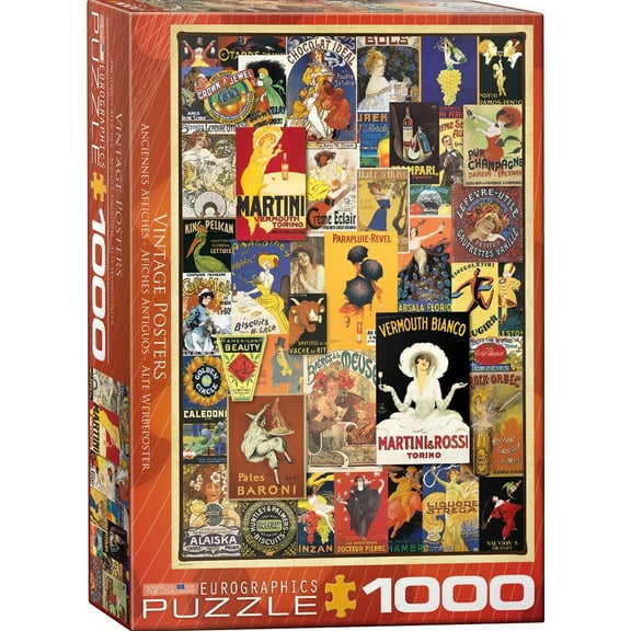 Vintage Variety Poster Collage 1000-Piece Puzzle