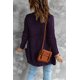 thumbnail image 1 of ABPHQTO Cárdigan de mujer morado con bolsillo delantero y cierre de botones, 1 of 5