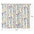 thumbnail image 5 of Pioneer Flower Floral Print Pattern Shower Curtain 84"x72" ,Bathroom Decorative Shower Curtains Set with 12 Hooks,Modern Waterproof Washable Shower Curtain, 5 of 6