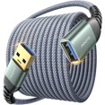 thumbnail image 1 of xixishop USB Extension Cable 10FT,USB Extender,USB 3.0 Extension Cable, Male to Female Cord High Data Transfer Compatible with Webcam,USBKeyboard,Flash Drive,Hard Drive,Printer,Grey, 1 of 1