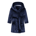 thumbnail image 3 of LYMAYTER Kids Baby Soft Flannel Hooded Bathrobe Toddler Warm Plush Robe With Belt Casual Home Sleepwear With Pocket 2-12Y, 3 of 10
