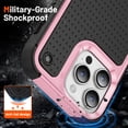 thumbnail image 2 of TECH CIRCLE Rugged Case For iPhone 13 Pro Max, Military Grade Shockproof Protective Bumper Anti-Scratch Dual Layers Phone Case Cover for Apple iPhone 13 Pro Max 6.7" 2021,Pink, 2 of 7