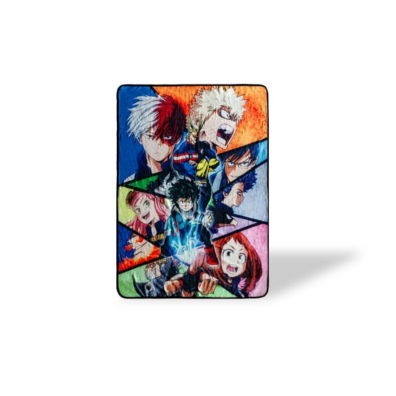 My Hero Academia Heroes Collage Large Fleece Throw Blanket | 60 x 45 Inches