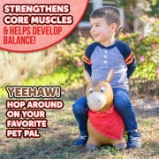 Waddle Inflatable Hopper Animal, Kids and Toddlers, Pump, 2 Years and up, Brown Horse