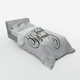 thumbnail image 2 of Ambesonne Saying Bedding Set 3 Pcs, Modern Handwriting, Twin XL, Black and White, 2 of 2