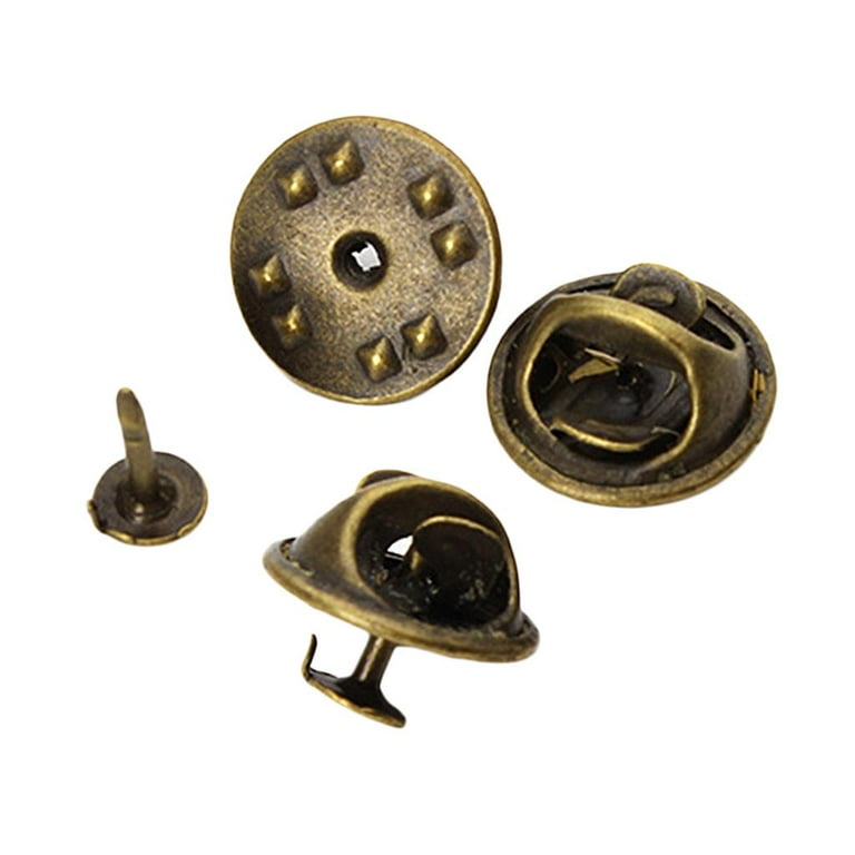 Deluxe Ball Top Tie Tac Locking Pin Clutch Backs