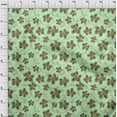 thumbnail image 3 of oneOone Organic Cotton Poplin Twill Fabric Leaves & Floral Artistic Print Fabric BTY 42 Inch Wide, 3 of 4