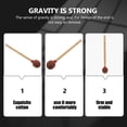 thumbnail image 3 of Miangastore Batteur de Grosse Caisse Instruments de Percussion Coton 1ensemble 15.4X2.4X2.4in, 3 of 9
