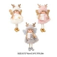 thumbnail image 3 of Cateissary Árbol de Navidad Muñeco de ángel Adornos navideños Muñecos de Navidad Adorno festivo Kits de decoración para fiestas Rosado, 3 of 6