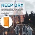 thumbnail image 5 of 4 ponchos de lluvia para adultos: impermeable desechable grueso transparente impermeable con capucha y mangas elásticas para hombres y mujeres, 5 of 5
