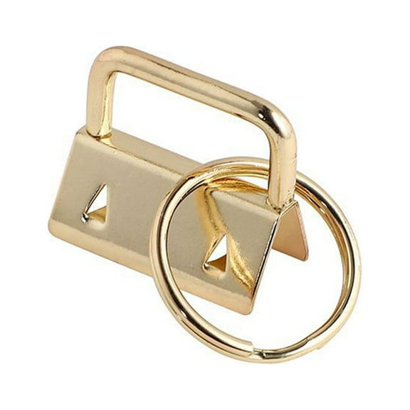 SOPOTUTU Metal Wristlet Key Chain Assorted Color for Hanging Keys Fashion with Keychain 50Pcs