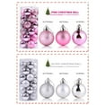 thumbnail image 5 of Christmas Decorations Cameland 24Pcs Christmas Balls for Xmas Christmas Tree 1.57" Mini Shatterproof Christmas Tree Decorations Hanging Ball Christmas Gifts for Holiday Wedding Party (Pink), 5 of 5