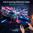 thumbnail image 3 of Cable Ethernet CABNEER Cat 8 de 100 pies, 40 Gbps, 2000 Mhz, blindado, 3 of 7