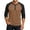 Khaki, variant on Mens Tee Shirts 3/4 Sleeve Crewneck Henley Shirt Lightweight Blue Shirts with Button Mens Gym Shirts