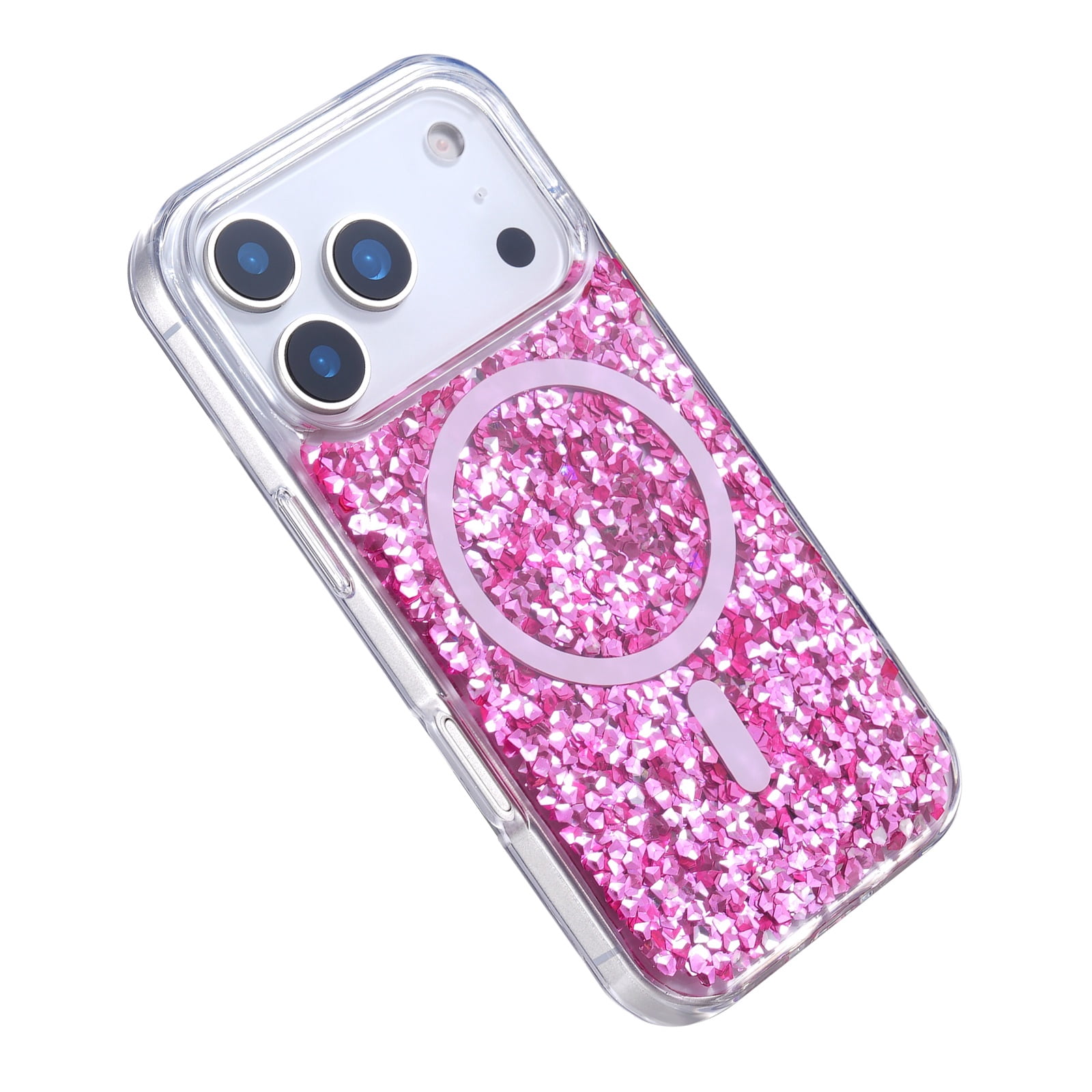 Sparkling MagSafe Case for iPhone 17 Pro Max - Pink