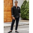 thumbnail image 5 of COOFANDY Men's Long Sleeve Dress Shirt Plaid Collar Casual Button Down Shirts, 5 of 6