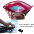thumbnail image 3 of Bolso de mano de lona tipo sobre con dispensador oculto para vino y playa, 3 of 4
