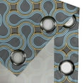thumbnail image 5 of Ambesonne Modern Grommet Curtain, Twisted Tangled Lines, 50" x 54", Grey Marigold Pale Blue, 5 of 6