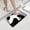 White WH, variant on AuroraX Bathroom Rugs,Non Slip Absorbent Cute Washable Black Bathroom Rug for Tub Bathroom Home Decor Mid-Century