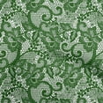 thumbnail image 1 of oneOone Cotton Cambric Dark Green Fabric Lace Floral Sewing Craft Projects Fabric Prints By Yard 56 Inch Wide, 1 of 5