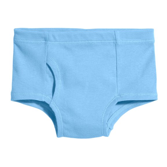 Made in USA Organic Cotton Boys Briefs Underwear | Bright Light Blue
