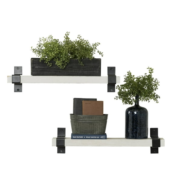Industrial Grace Wrap Bracket 24 Inch Floating Shelves Set Of 2 Com - 24 Inch Wall Shelf Bracket Industrial Grace Wrap Bracket 24 Inch Floating Shelves Set Of 2 Com - 24 Inch Wall Shelf Bracket