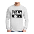 thumbnail image 1 of Awkward Styles Men's Don`t Make Me Use My Baseball Dad Voice Graphic Long Sleeve T-shirt Tops Gift for Sport Dad, 1 of 4