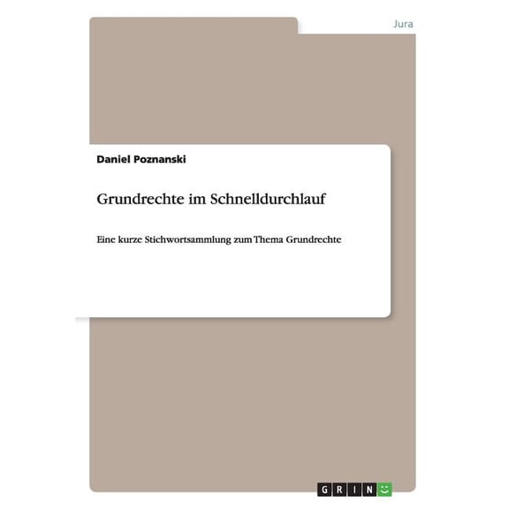 Grundrechte im Schnelldurchlauf