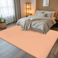 thumbnail image 5 of Peach Fuzz 5x7 Area Rugs, Farmhouse Solid Orange Color Modern Art Non-Skid Rubber Backing Large Rectangle Rugs - Living Room Bedroom Home Office, Indoor Floor Mat Carpets Washable Rug, 5 of 9