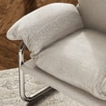thumbnail image 4 of Modway Ansel Boucle Fabric Upholstered Accent Chair in Newsprint, 4 of 9
