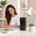 thumbnail image 3 of Mini Locker, Metal Small Locker for Desktop, Black | Desktop Organizer Box For Makeup Office Supplies Small Items, 10.8 x 4.5 x 4.5 inch, 3 of 4