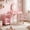 Pink-Hair Salon, variant on Costway Kids Hair Salon Play Set with LED Lighted Mirror, Swivel Barber Chair, Rolling Cart
