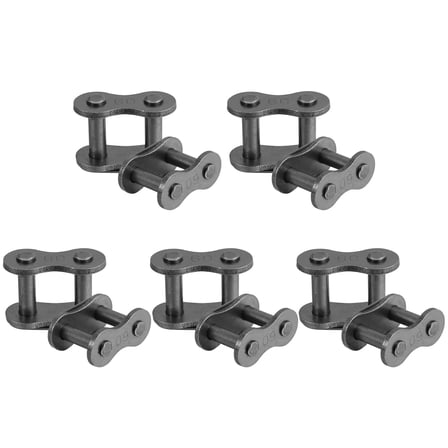Luxshiny 10Pcs Steel Chain Connector Links Silver Alloy Steel Joining Chain Link Shape for Mechanical Assembly